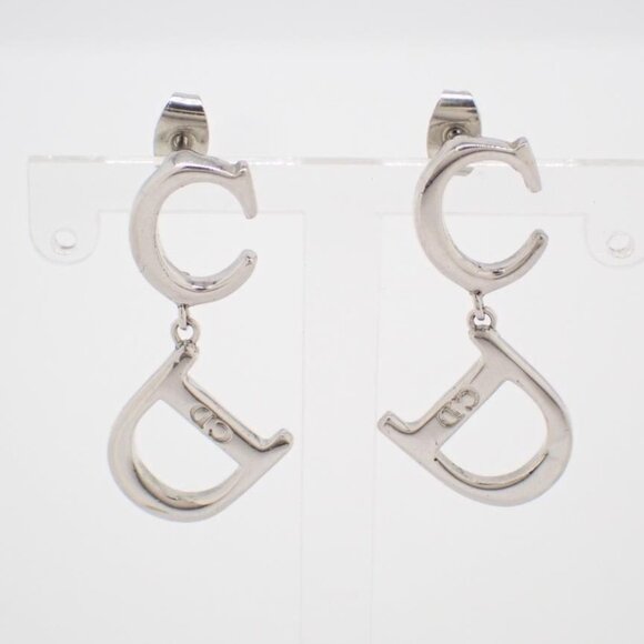CD Logo Earrings - Picture 1 of 3